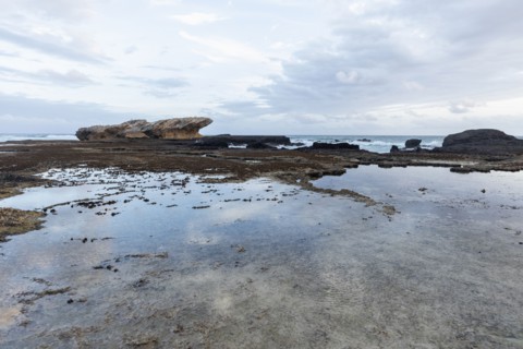 Rock formations and tidal pools