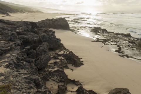 Rocky coastline in Lekkerwater Nature Reserve