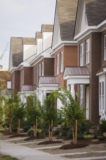 Row of new houses