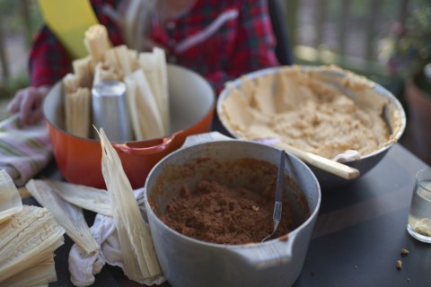 Ingredients for tamales