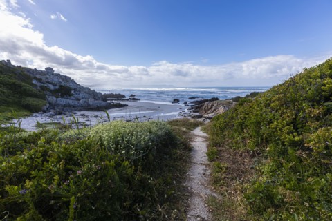 Voelklip Beach and Atlantic Ocean