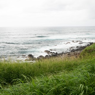 Sea coast, lookout for surfers