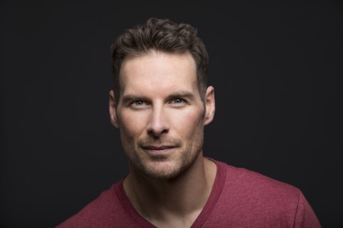 Studio portrait of man