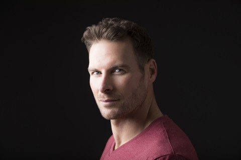 Studio portrait of serious man