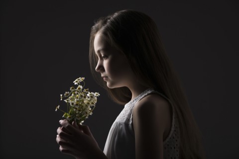 Profile of girl