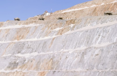 View of stone quarry