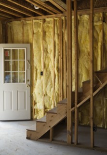 House interior during renovation