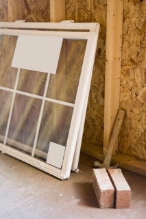 House interior during renovation