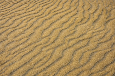 Close-up of rippled sand