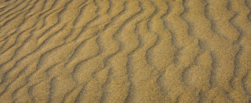 Close-up of rippled sand