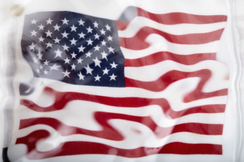 Distorted American Flag