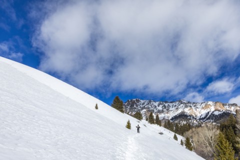 Senior female hiker