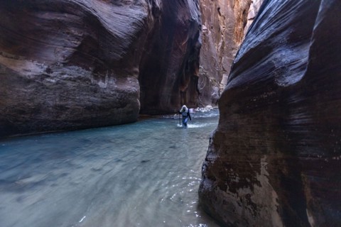Senior female hiker