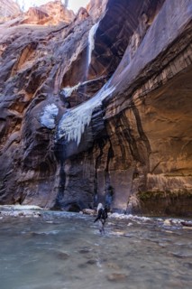 Senior female hiker