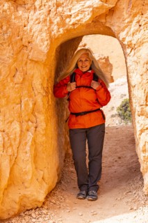 Senior female hiker