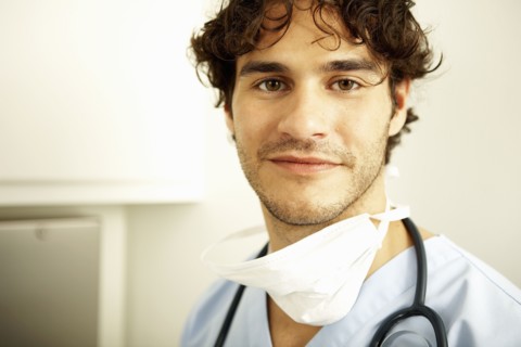 Portrait of male doctor