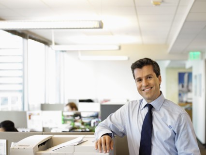Portrait of businessman in office