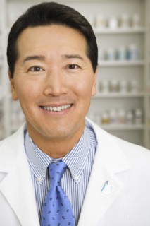 Portrait of male pharmacist in pharmacy
