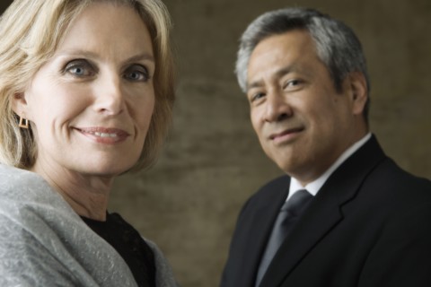 Portrait of mature business people