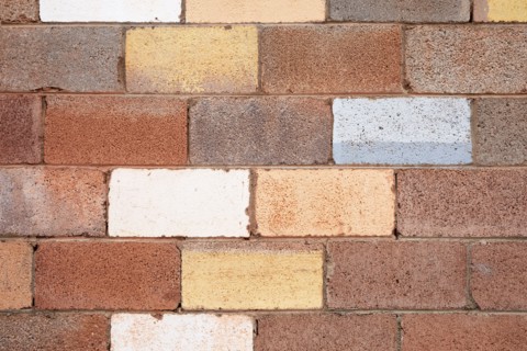 Close-up of cinder block wall
