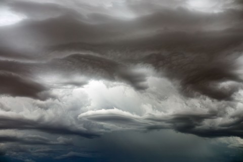 Dramatic storm clouds