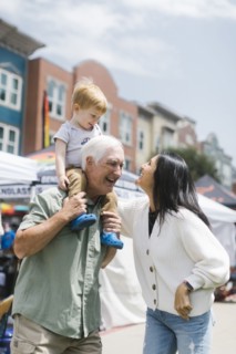 Grandparents with grandson