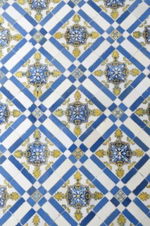 Traditional Portuguese ceramic tiles Azuelos
