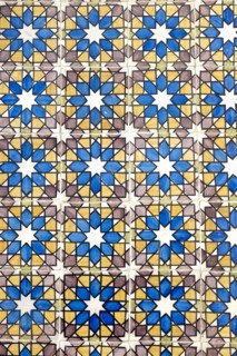 Traditional Portuguese ceramic tiles Azuelos