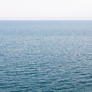 Smooth surface of sea