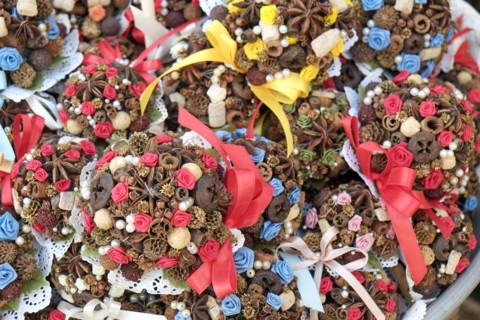 Local crafts gifts at farmers market