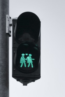 Green Walk Signal on street