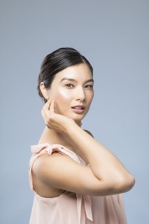 Studio portrait of beautiful woman