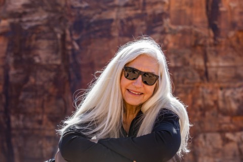 Portrait of smiling female hiker in Zion National Park