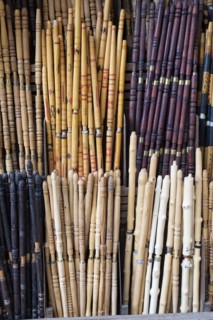 Traditional Moroccan musical instruments for sale in medina