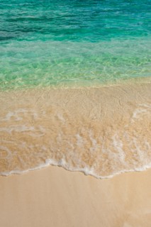 Sea wave on tropical beach