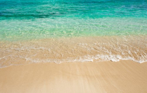 Sea wave on tropical beach