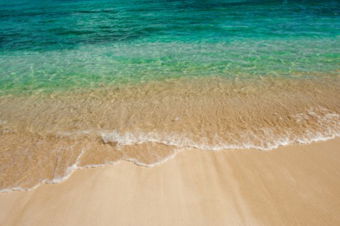 Sea wave on tropical beach