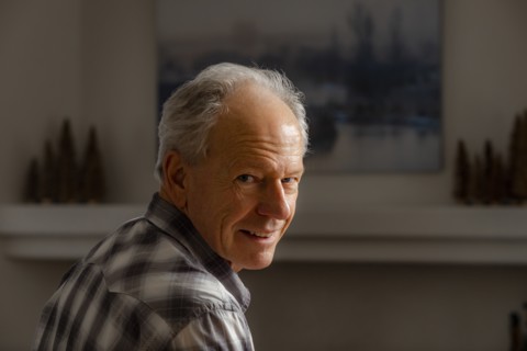 Portrait of senior man smiling