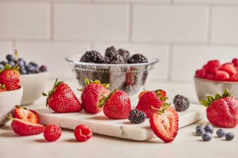 Fresh fruit on kitchen counter