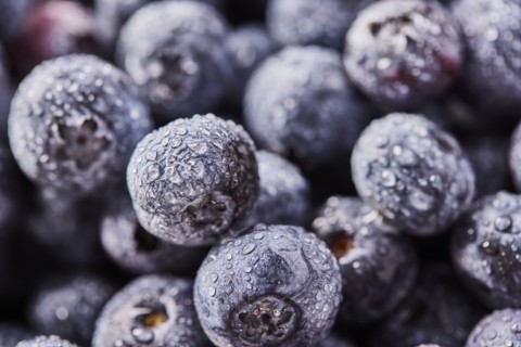 Close-up of fresh blueberries