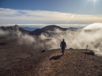 Hiker hiking