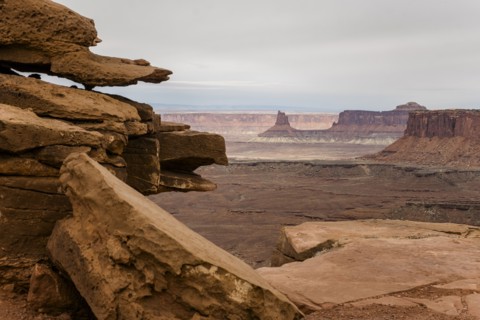 USA, Utah, Rock formations in Canyon Lands National Park, Canyon Lands National Park, Utah, USA