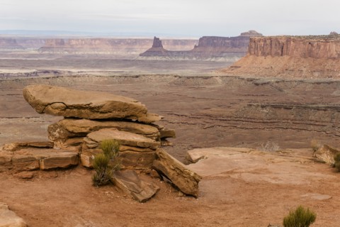 USA, Utah, Rock formations in Canyon Lands National Park, Canyon Lands National Park, Utah, USA
