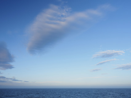 Wispy clouds above sea
Unga Village, Alaska, USA