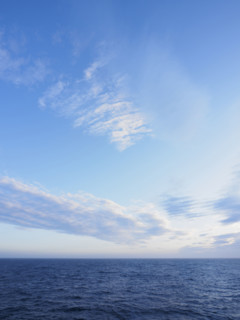 Wispy clouds above sea
Unga Village, Alaska, USA