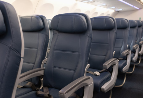 Airplane interior empty seats
New York City, New York State, USA