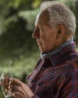 Profile of pensive senior man outdoors. Bellevue, Idaho, USA.