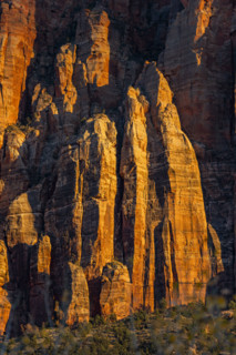 Majestic sandstone cliffs at sunset. , Utah, USA.