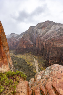 View of Zion Canyon from Scouts Lookout. , Utah, USA.