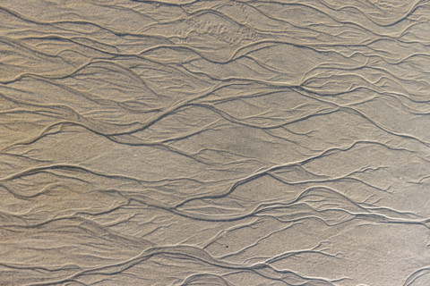 Abstract patterns on beach sand. , Guanacaste, Costa Rica.
